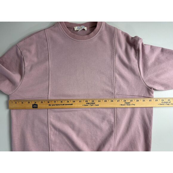 She + Sky Women's Crewneck Sweatshirt Purple 100% Cotton Size L - Picture 5 of 8